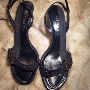 Louis Vuitton Black Women's Sandals